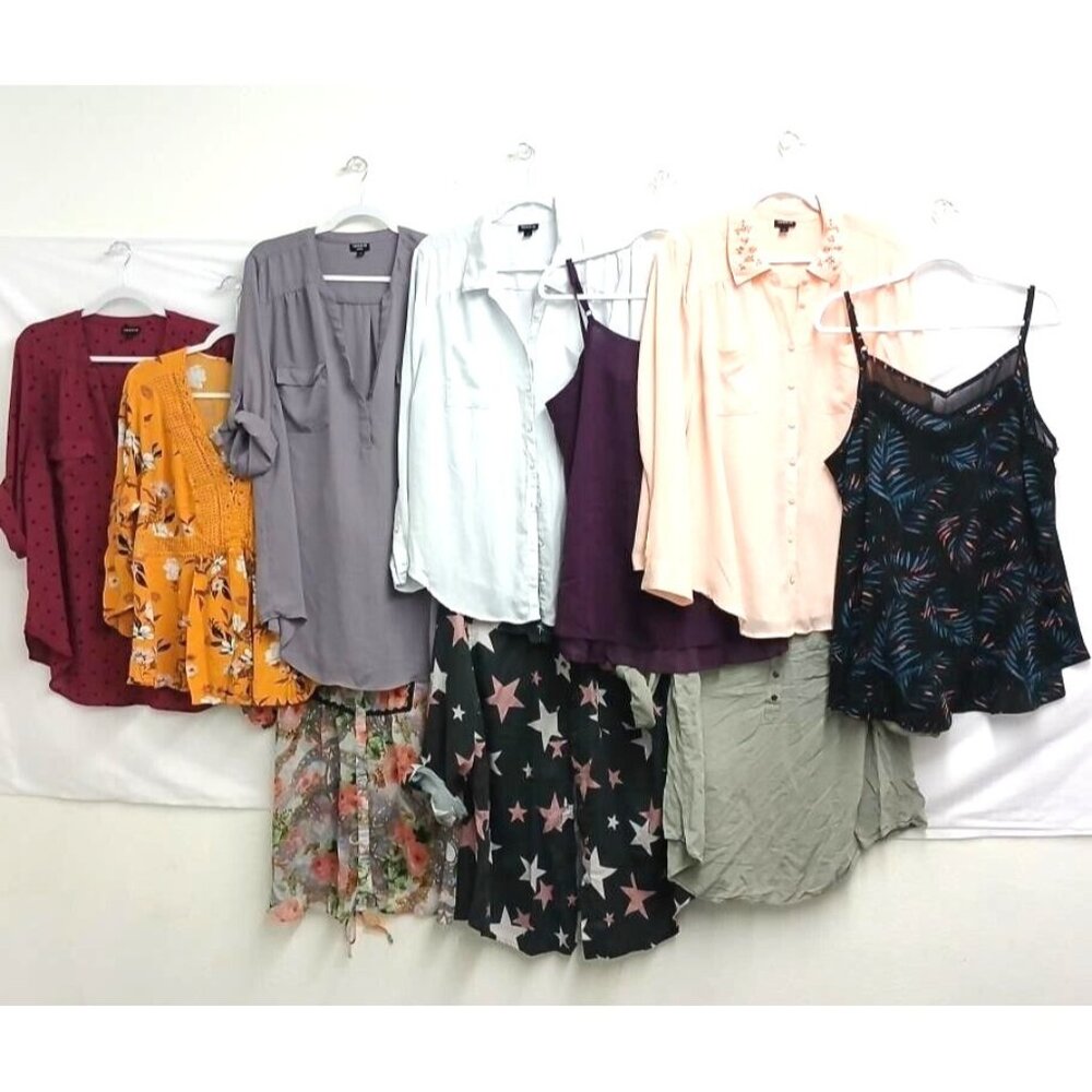 10 LOT bundle Torrid tops blouses cami's camisole size 2 plus size